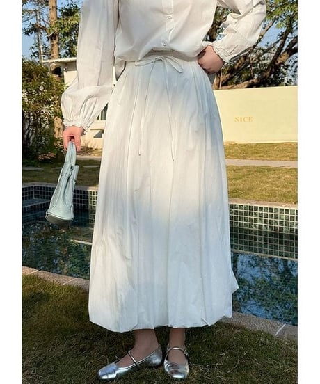 volume cotton skirt / 5color　hm2334