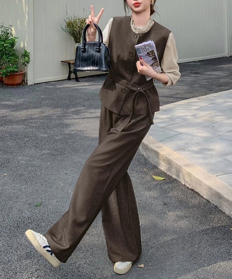 vest & pants & shrit Set / 2color　hm2509