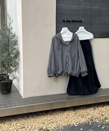 gathered balloon skirt　hm2079
