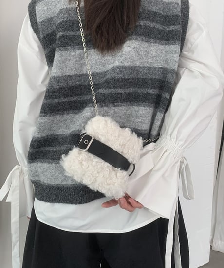 fur mini bag / 2color　hm2758