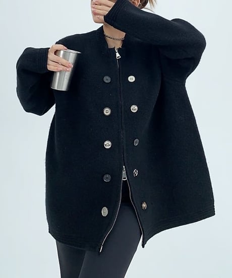 button knit cardigan / 3color　hm1718
