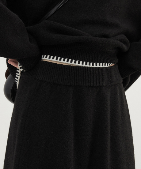 stitch knit set-up / 2color　hm2737