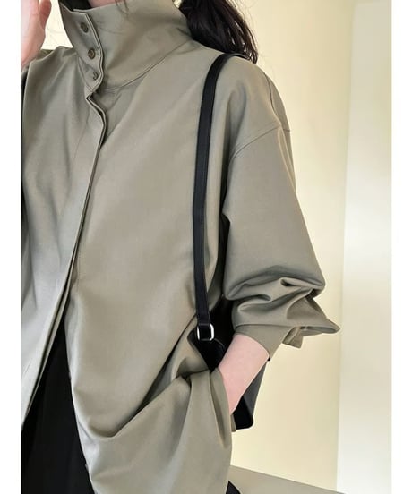 stand neck shirt / 3color　hm2015