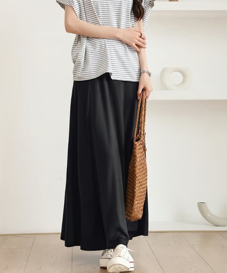 flared long skirt / 5color　hm2908