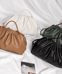 gathered clutch bag / 7color　hm2831