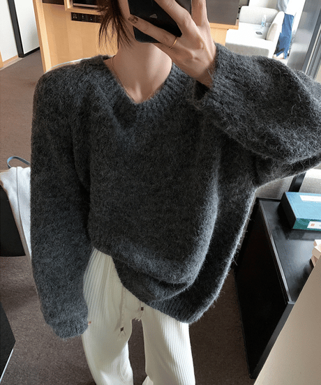 sleeve tag knit / 6color　hm1884