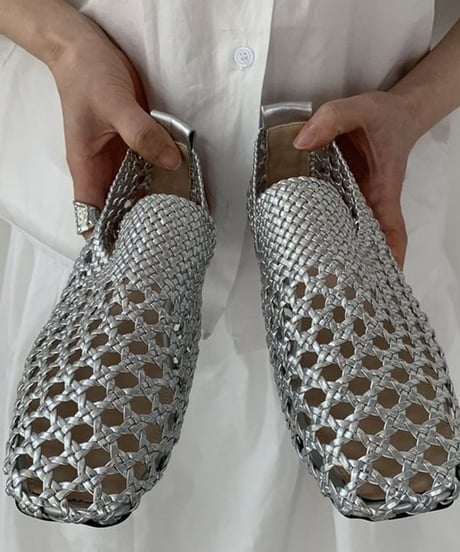 woven slide mules / 3color　hm2367