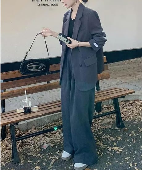 chic pants suit set　hm2508