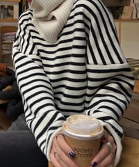 border knit and snood / 2color　hm1894