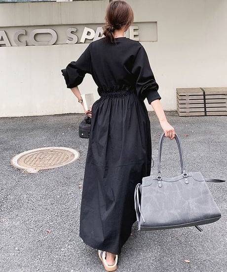 drawstring docking dress　hm1959