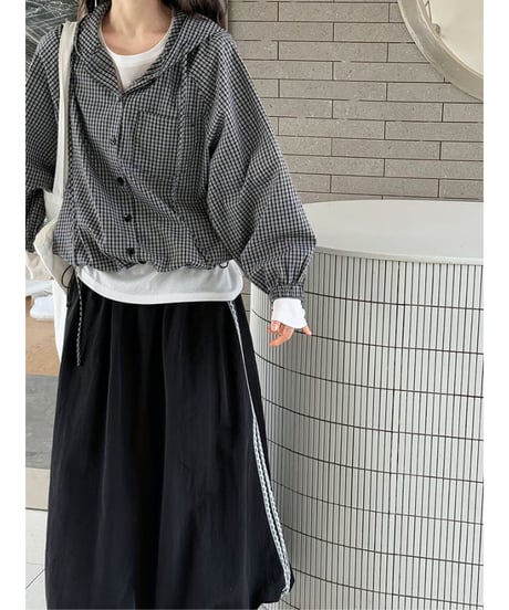 gathered balloon skirt　hm2079