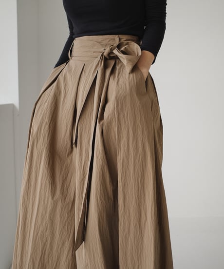 ribbon gaucho pants / 3color　hm1667