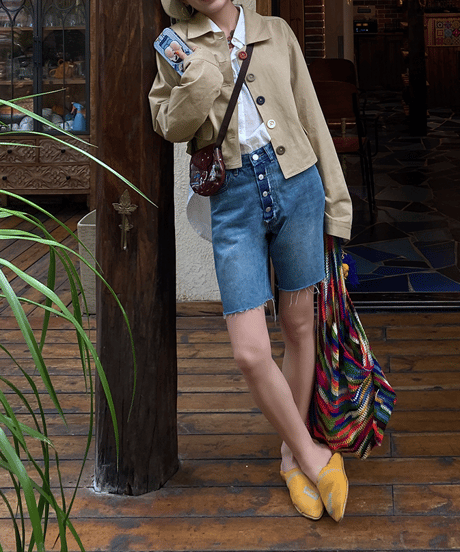 mix button jacket / 2color　hm1448