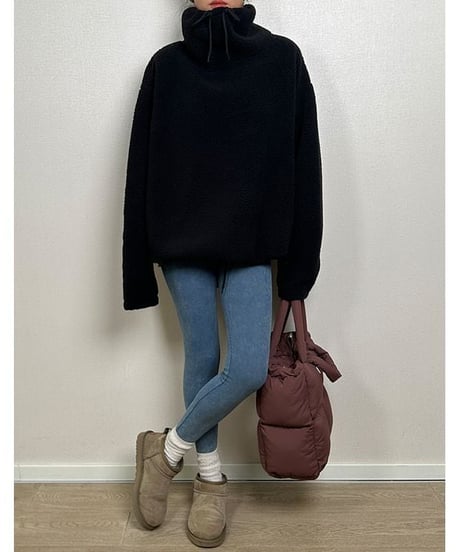 plush fleece hoodie / 2color　hm1767