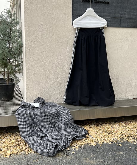 gathered balloon skirt　hm2079