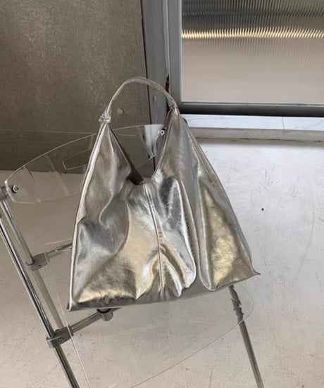 metallic tote bag / 3color　hm1570