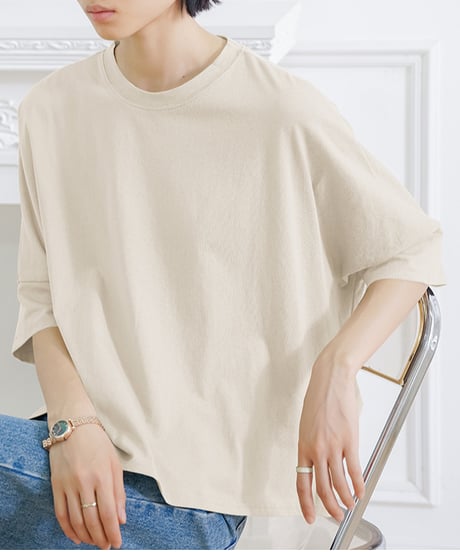 side slit tee / 8color　hm2963