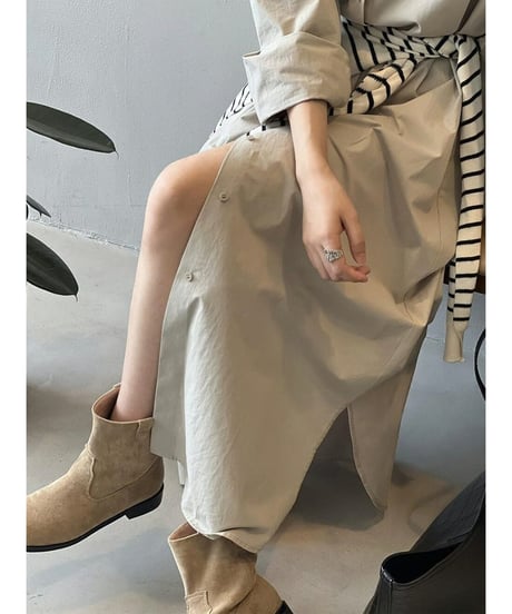 light split dress / 3color　hm2536