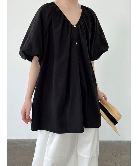 back ribbon blouse / 3color　hm2404