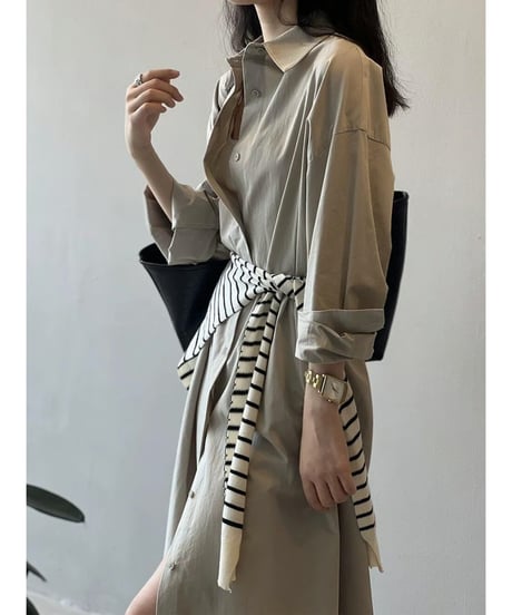 light split dress / 3color　hm2536