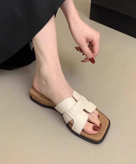 chic slip-on sandals / 3color　hm2479