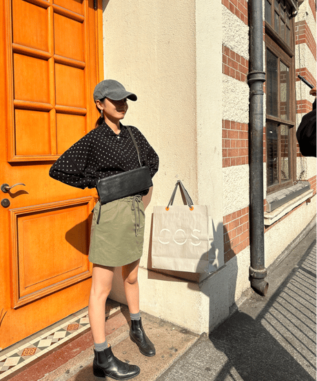 a-line mini skirt / 2color　hm1248