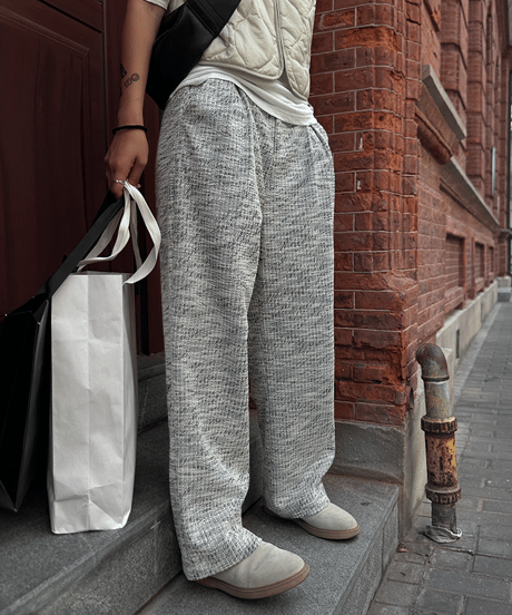 draped wide leg pants　hm1698