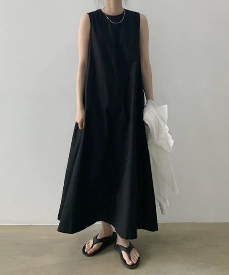minimalist swing dress / 2color　hm2461
