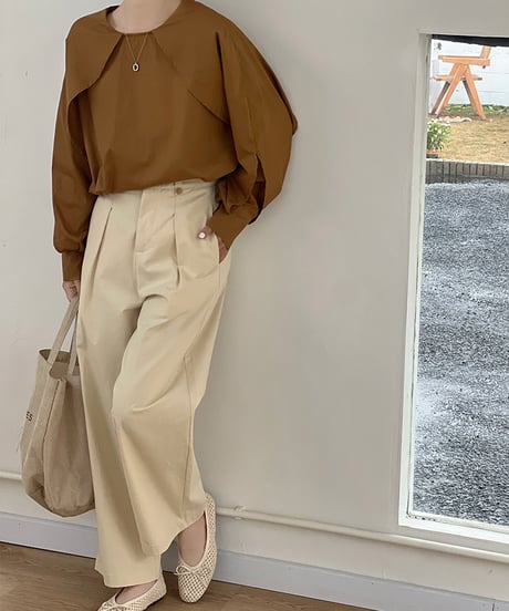 cotton petal blouse / 4color　hm1438