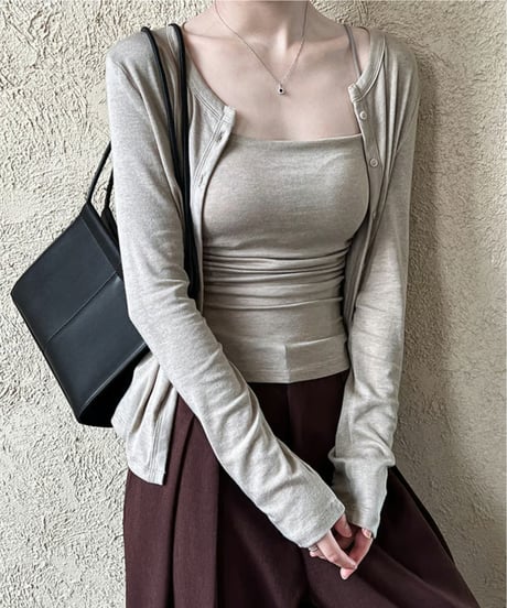 cami & cardigan set / 3color　hm2051