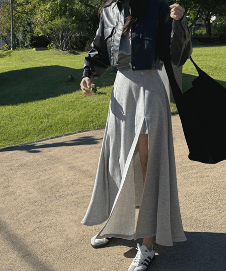slit long skirt / top　hm2819