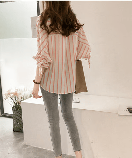 striped dolman shirt / 3color　hm2857