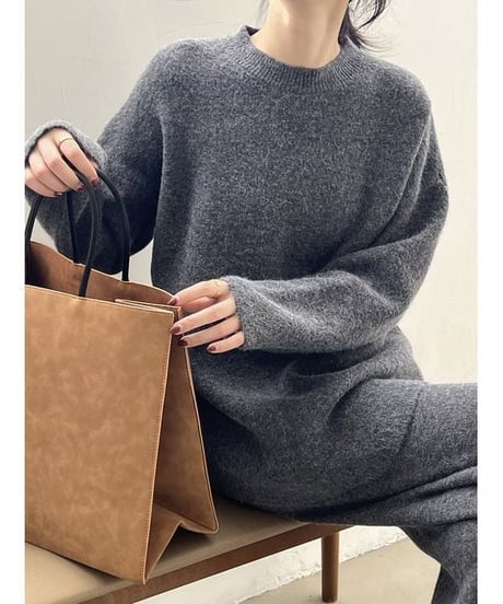 knit tops & pants set / 3color　hm1863