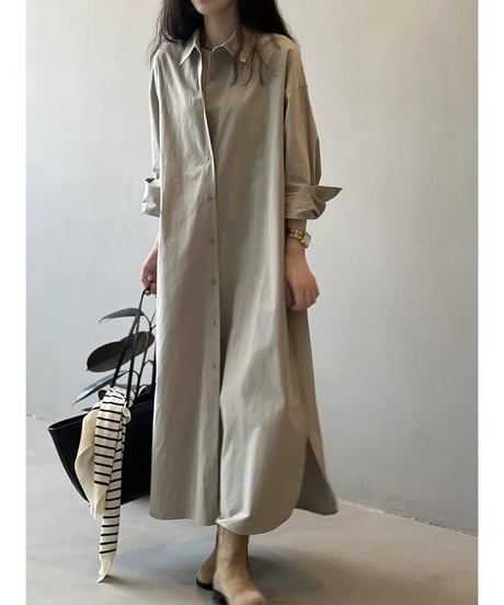 light split dress / 3color　hm2536