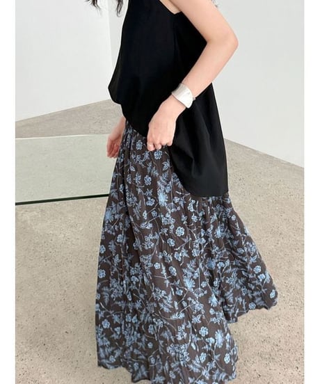 bloom maxi skirt / 2color　hm2229