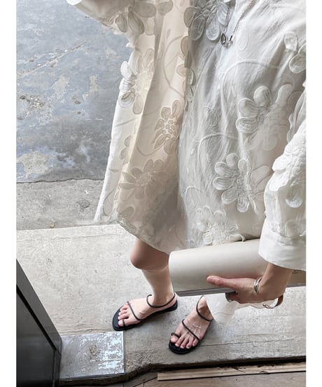 embroidered shirt dress　hm2941