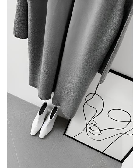slit turtleneck knit / 3color　hm1876