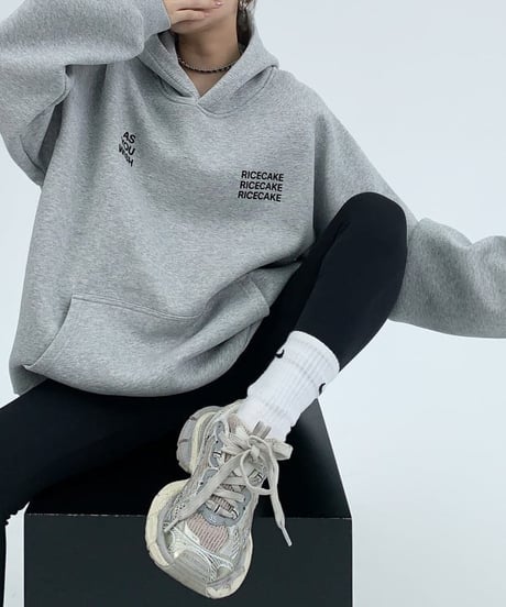logo sweat hoodie / 2color　hm1985