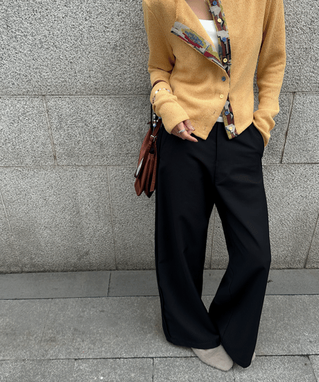 wide leg loose pants / 2color　hm1689