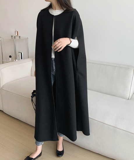 elegant cape coat / 3color　hm2591