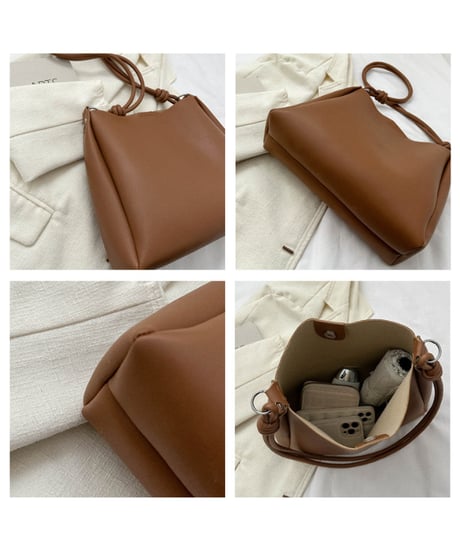 knot handle bucket bag / 4color　hm2835