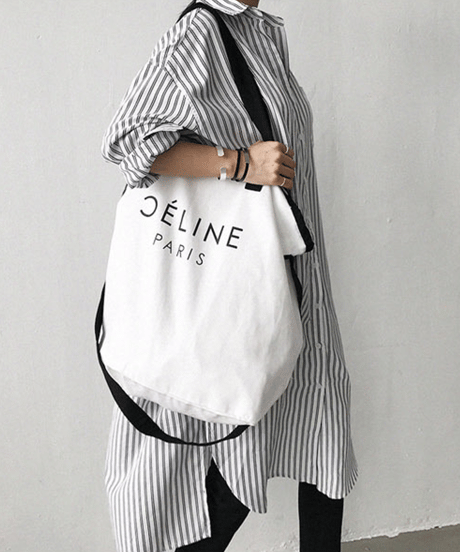 striped long shirt dress / 2color　hm2830