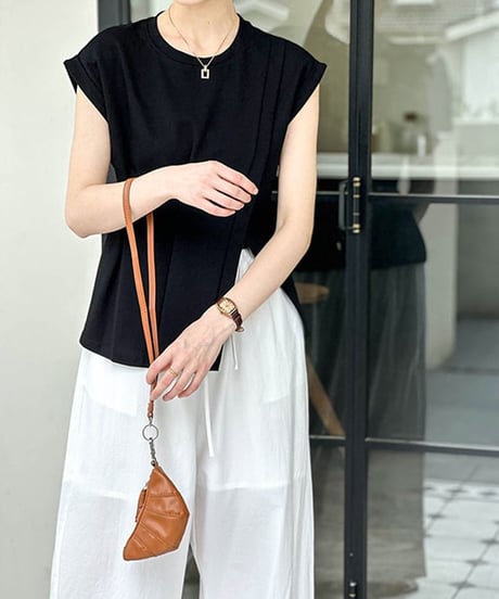peplum short sleeve top　hm1636