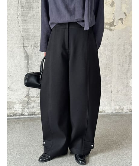 structured wide pants / 2color　hm2078