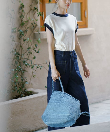 french sleeve knit top / 2color　hm1490