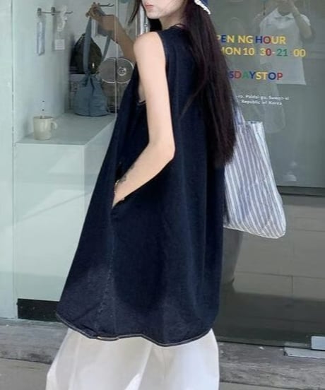 denim mini dress & pants　hm2489
