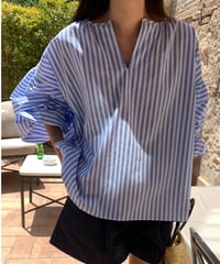 skipper loose blouse / 2color　hm2931