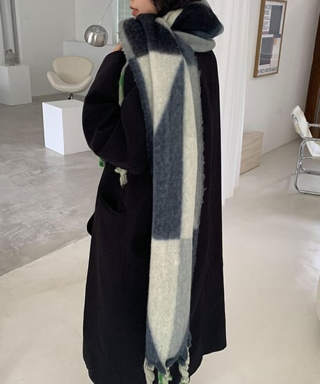 marble mohair shawl / 3color　hm1854