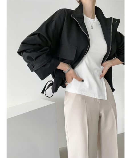 stand collar jacket / 3color　hm2841
