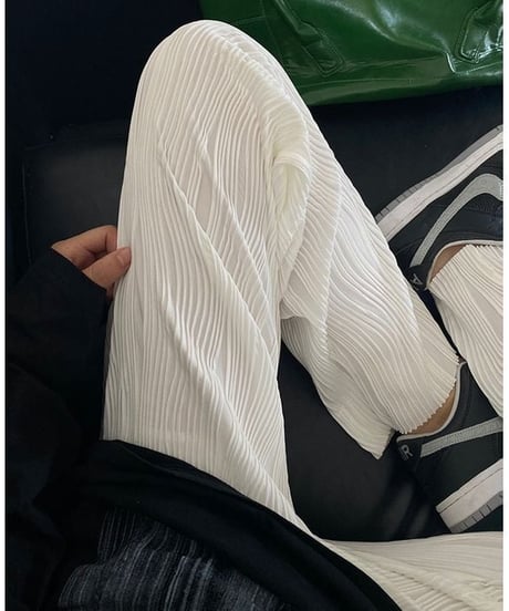 wave pleats pants / 3color　hm2290